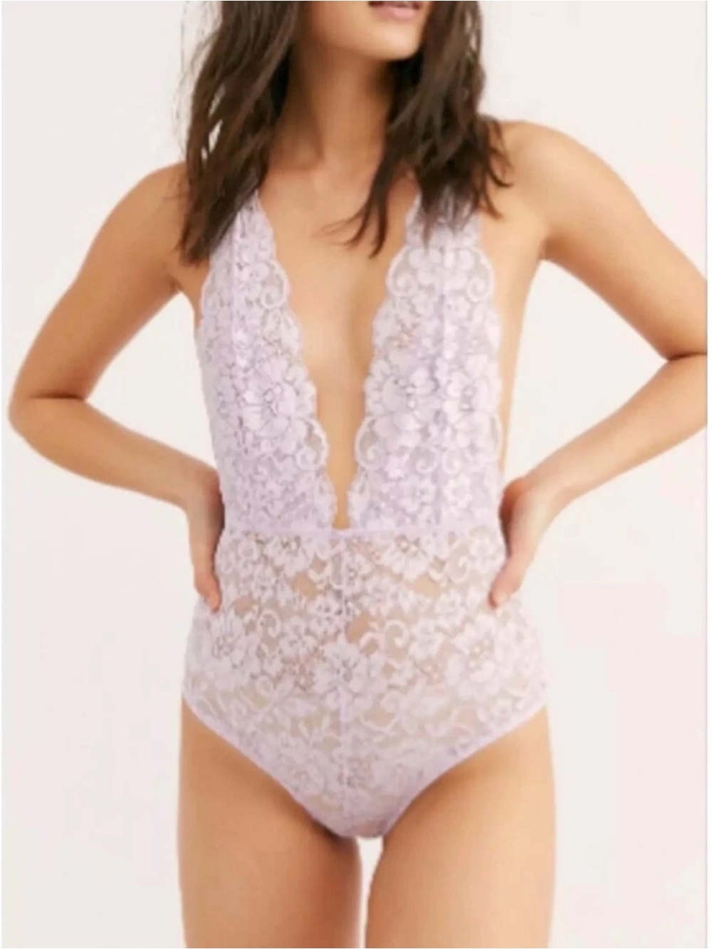 NWT Free People We are HAH Comin' in HAHT Lace Bodysuit